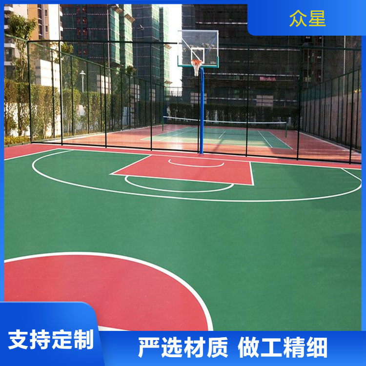 沈阳新民市塑胶地坪篮球场硅PU - 厂家